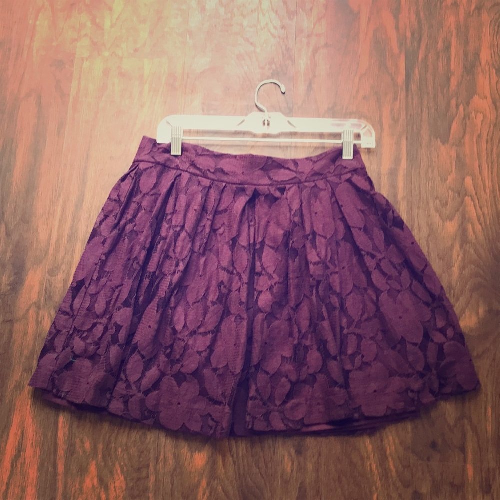 Purple mini skirt
